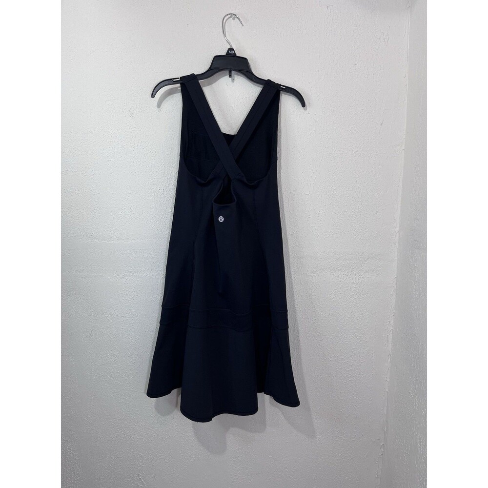 Lululemon Womens Hot Hitter Dress Black Size 6 Sport Tennis - Picture 2 of 7